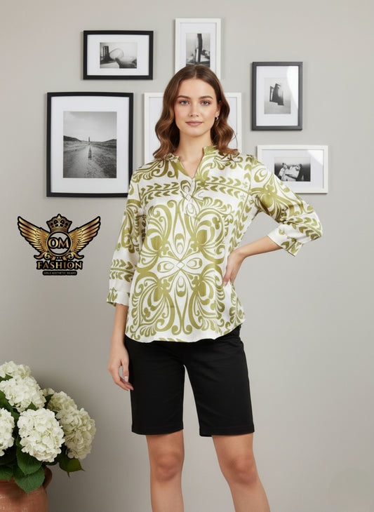 Aesthetic Printed Topper Girls