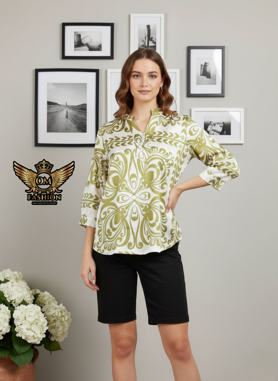 Aesthetic Printed Topper Girls