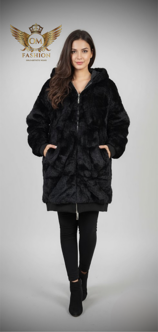 Elegant Woollen Overcoat Cardigan for Women